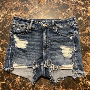 stretchy short in the front long in the back